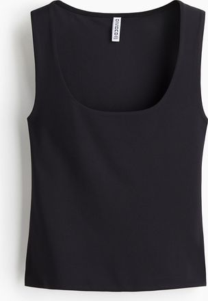 H&M Tanktop aus Mikrofaser - Schwarz