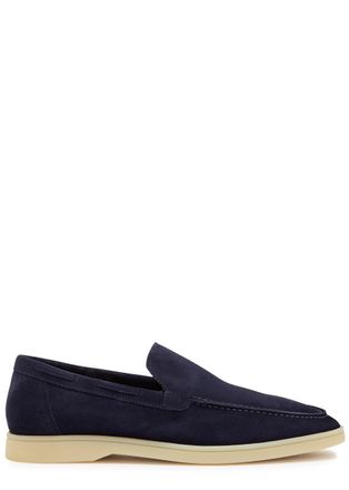 Aur&eacute;lien Yacht Suede Loafers - Navy - 11 (IT45 / UK11)
