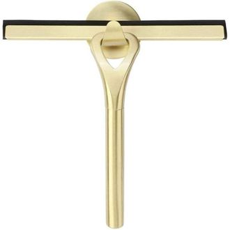 OEM Escobilla De Goma Dorada, 22,5 Cm, Sin Marcas, Con Gancho De Ventosa, Para Espejos, Suelos, Ventanas Y Mesas - Crezuo