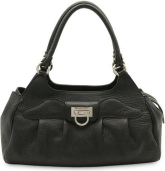 Ferragamo Pre-owned Handbag - Dames - Vintage Handtas - Zwart - ONE Size - Leer - Vintage