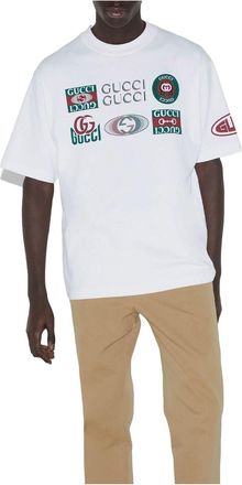 Gucci Print Cotton Jersey T-shirt White 784361-XJGQY-9074