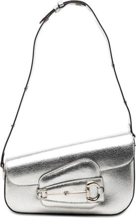 Gucci Pre-owned Gucci Metallic Textured Calfskin Asymmetric Horsebit 1955 Shoulder Bag Ladies AQQAXMWYAFU0NCSZ