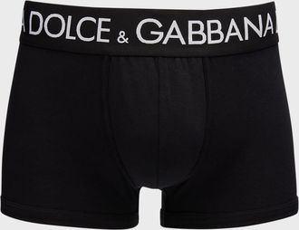 Dolce & Gabbana Men & apos;s 2-Pack Waistband-Logo Jersey Boxers