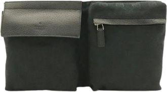 Gucci Pre-owned Canvas Fanny pack - unisex - Vintage Heuptassen - Zwart - ONE Size - Leer - Vintage