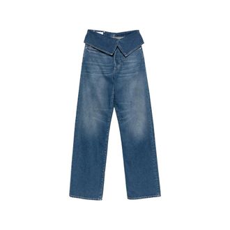 Dries Van Noten Dames, Jeans, Blauw, Maat: W26 Katoen