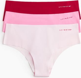 H&M 3er-Pack Sport-Hipster mit DryMove - Pink