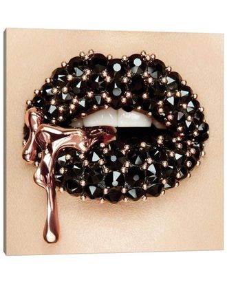 iCanvas Black Rose By Vlada Haggerty Wall Art