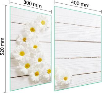 OEM Placa Protectora De Vidrio Para Estufa 70x52 Le&ntilde;a