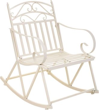 Wanderlust Deco Sillón balancín de forja 55x45x91 blanco