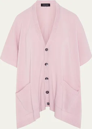 Eskandar Side-Slit Cashmere Cardigan