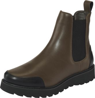 Roxy Chelseaboots ROXY IDALIE, Damen, Gr. 41, schwarz, khaki, Synthetik, Schuhe Chelseaboots, Winterschuhe, Ankleboots, Stiefelette