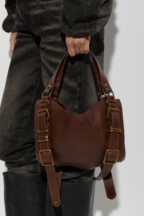 Diesel Leather Bag D-ONE TOPHANDLE S, Womens, Brown