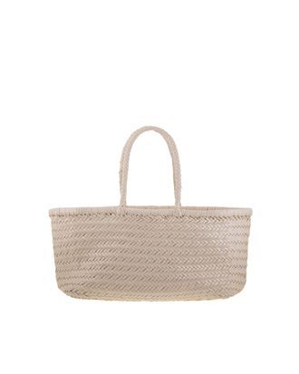 Dragon Diffusion Handwoven Basket-Style Tote Bag with Chevron Weave