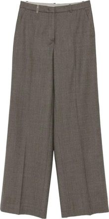 PESERICO Wijde broek - Dames - Wijde Broeken - Grijs - M - Broeken