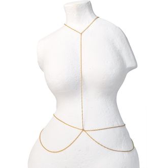 Set & Stones Zeppelin Body Chain in Gold at Nordstrom