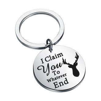 Generic Throne of Glass inspired Gift I Claim You to Whatever End Sarah J. Maas Gift Book Lover Gift (WhateverEnd Keychain)
