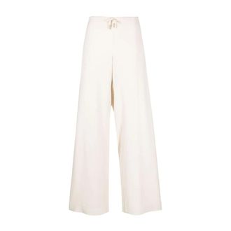 Jacquemus Le Pantalon Mentalo - female - Jacquemus - Wide Trousers - Beige - S - Trousers