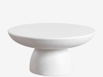 Sklum Sklum - Mesa de Centro Redonda en Cemento (Ø70 cm) Zenadia