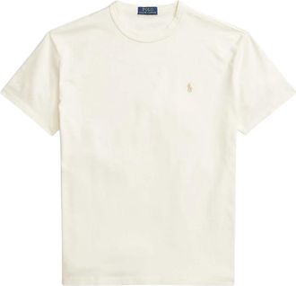 Ralph Lauren Klassiek T-shirt met ronde hals - Heren - T-shirts - Beige - L - Katoen - Tops