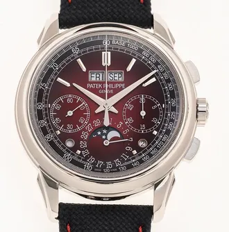 Patek Philippe Grand Complications Chronograph Lacquered Red Dial Watch 5270P-017
