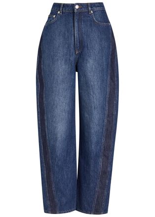 Givenchy Panelled Barrel-leg Jeans - Mid Blu - 27 (W27 / UK8-10 / S)