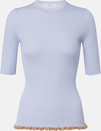 Gabriela Hearst Mireya cashmere and silk top