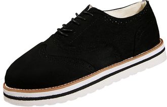 Generic Black Ladies Fashion Casual Round Toe Thick Bottom Loafers Flat Shoes for Outdoor Activities and Daily Use