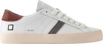 D.A.T.E. Hill Low Calf - Heren - Sneakers - Wit - 40 EU - Katoen - Schoenen