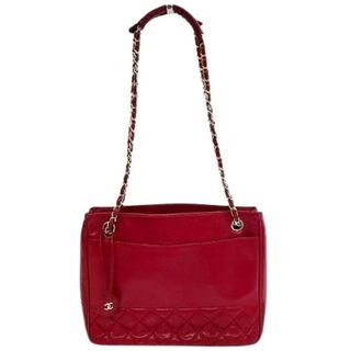 Chanel Pre-owned Shoulder Bags, female, Red, Size: ONE SIZE Pre-owned Matelasse Lambskin Shoulder Bag