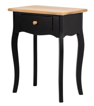 Nordlys Bedside Table Night Stand Classic in Wood in Black