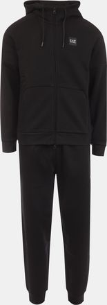 Emporio Armani Mens Emporio Armani EA7 Box Logo Zip Hooded Tracksuit in Black