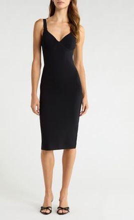L'agence Jimena Cup Knit Dress in Black at Nordstrom Rack, Size Medium