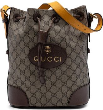 Gucci Pre-owned Gucci GG Supreme Neo Vintage Drawstring Bucket Bag Ladies FGRCZQ8U1H3Y7XP1