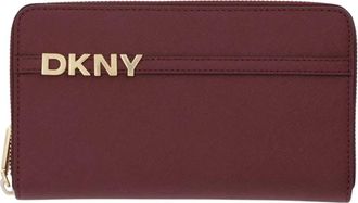 DKNY R521Km 28 Portemonnee - Dames - Portefeuilles - Rood - ONE Size - Leer - Accessoires