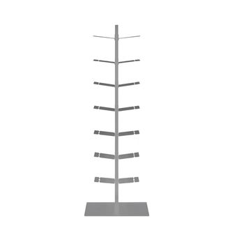 Radius Design Booksbaum Standregal Big, double silber