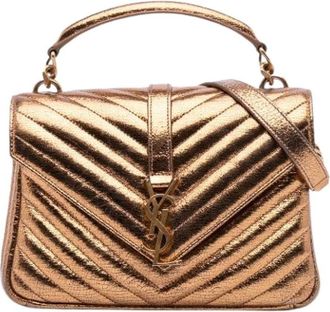 Saint Laurent Pre-owned Handbags, female, Yellow, Size: ONE SIZE Pre-owned Vintage Handbag