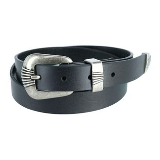 Wrangler Womens 3 Piece Belt with Veg Tanned Leather