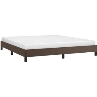 vidaXL Estructura De Cama Sin Colch&oacute;n Cuero Sint&eacute;tico Marr&oacute;n 180x200cm Vidaxl