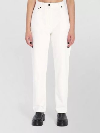 The Row mid-rise straight leg denim trousers