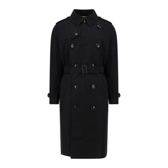 Burberry Klassieke Katoenen Trenchcoat - Heren - Trenchcoats - Zwart - L - Katoen - Jassen