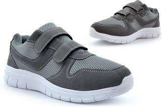 Generic Mens Wide Trainers Mens Touch Fastening Shoes Size 6 Boys Trainer Size 10 Casual Trainers Wide Fit Shoes Lightweight Trainer Touch Fastening Shoe Ligh