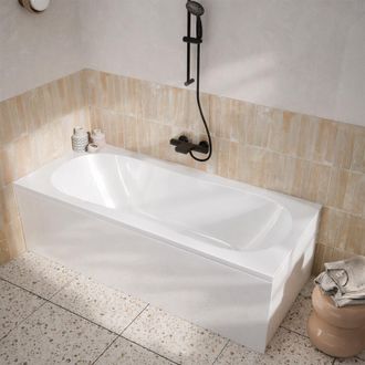 Allibert Pack Ba&ntilde;era 180x80 Cm Y 2 Faldones - Blanco Brillante - Marina Round Duo