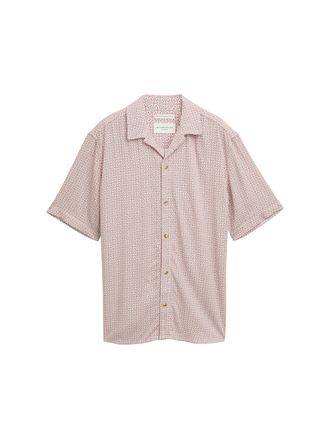 Tom Tailor Kurzarmhemd TOM TAILOR, Herren, Gr. XXL, N-Gr, weiss (sanftes wei&szlig; small tile design), Obermaterial: 100% Viskose, bedruckt, regular fit taillenbedeck