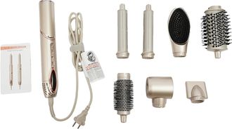 OEM Cepillo Secador De Pelo, 1400 W De Potencia, M&uacute;ltiples Ajustes De Temperatura, Color Champ&aacute;n