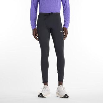 New Balance Mens London Edition NB Sleek Pocket Tight in Black Polyester, size X-Large