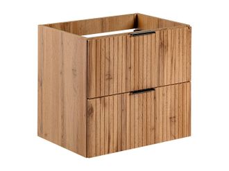 Vente-Unique Mueble de ba&ntilde;o suspendido bajo lavabo - Natural claro - 60 cm de ancho - ZEVARA