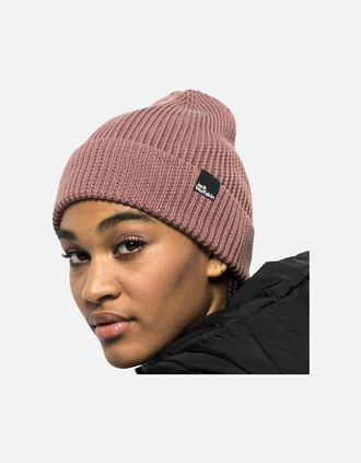 Jack Wolfskin Mens Jack Wolfskin Mens Essential Fine Knit Beanie Hat - Brown - Size: ONE size