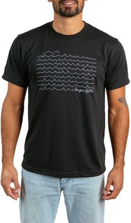 Imperfects OG Waves Graphic Tee in Jet Black at Nordstrom Rack, Size Xx-Large