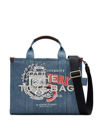 Marc Jacobs x A.P.C graphic-print tote bag - women - Cotton - One Size - Blue