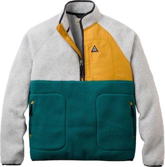 Passenger Offgrid 1/2 Zip Recycled Sherpa Fleece Fleecepullover f&uuml;r Herren | grau